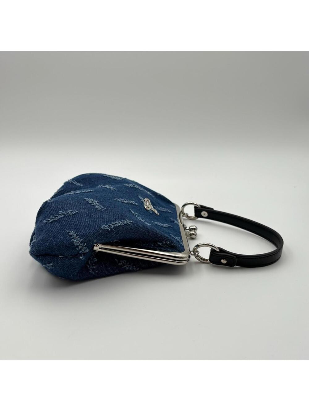 Vivienne Westwood Granny Denim Frame Crossbody Bag Blue - Picture 4 of 6